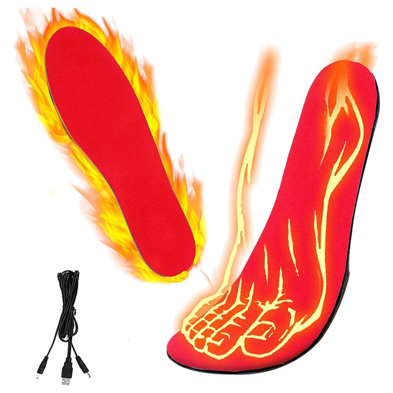 USB Heated Shoes Insoles Can Be Cut Winter Warm Heating Insoles Pad Feet For Boots Sneaker Shoes