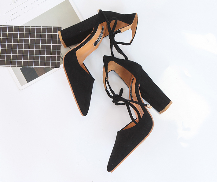 Pointed with Block Heel Shoes