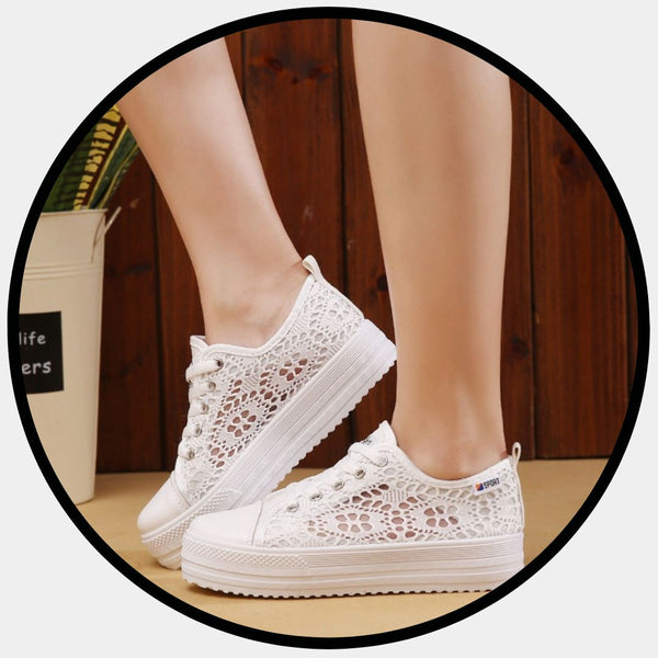 Lace Mesh Sneakers