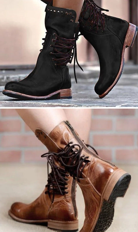 Laced Vintage Boots