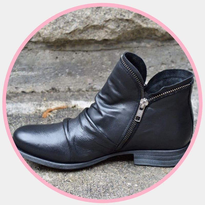Zipper Ankle Boots