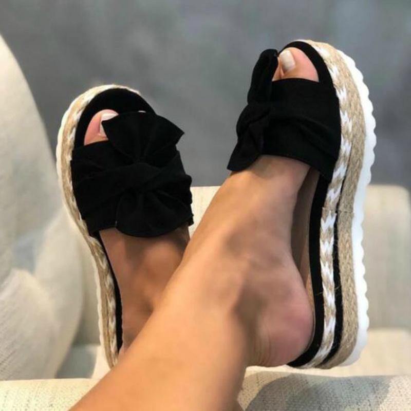 Bow Platform Sandals - solegr8