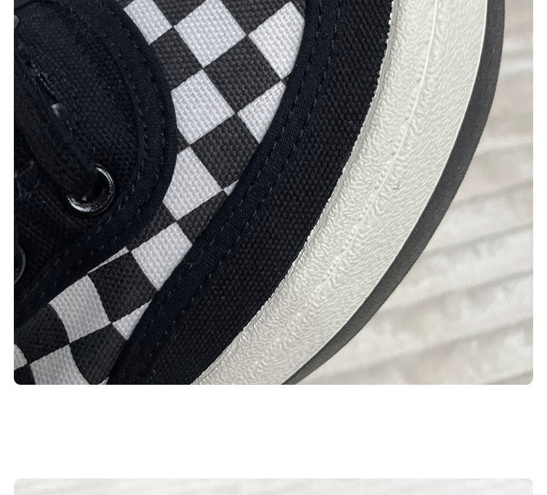Vulcanized Checkered Sneakers