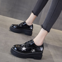Chaussures à plateforme étoile noires