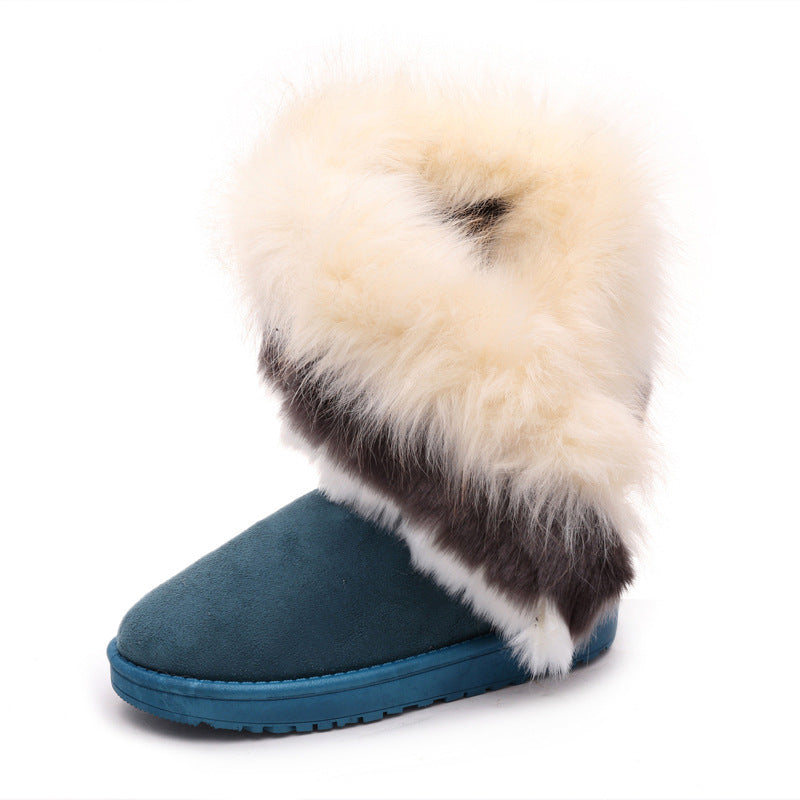 Fluffy Faux Fur Snow Boots