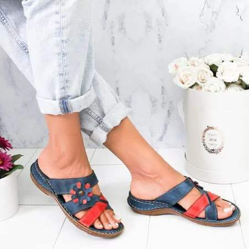 Flowered Comfy Sandals