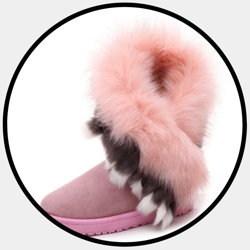 Fluffy Faux Fur Snow Boots