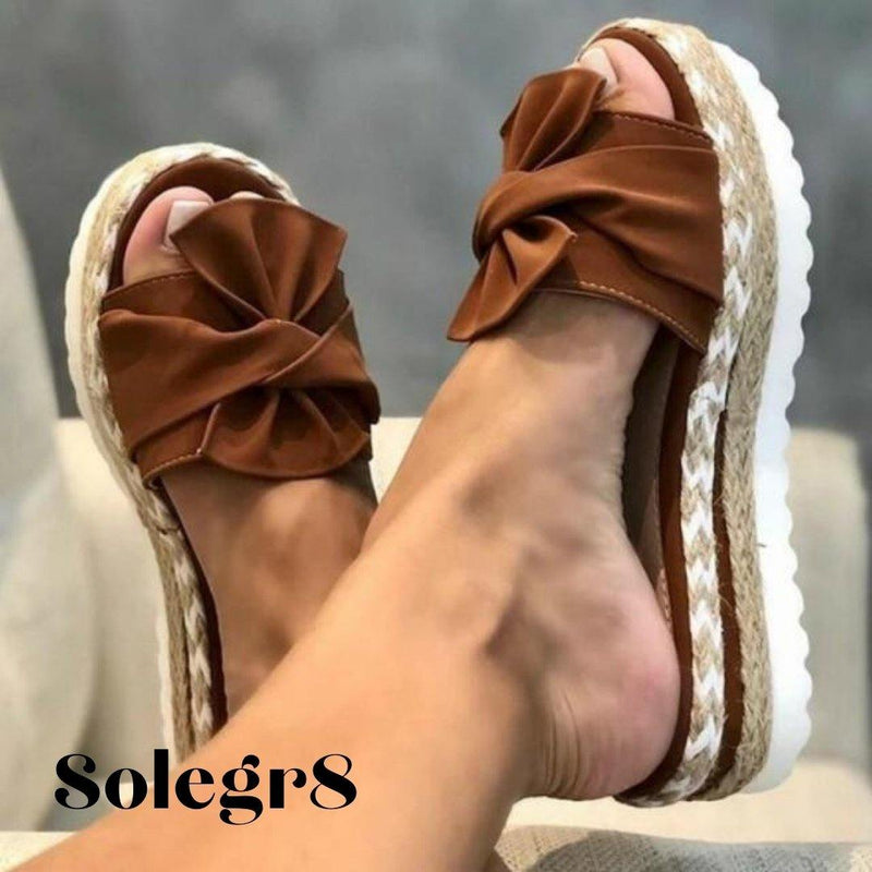 Bow Platform Sandals - solegr8