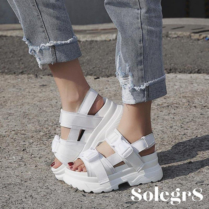 Thick Strap Platform Sandals - solegr8