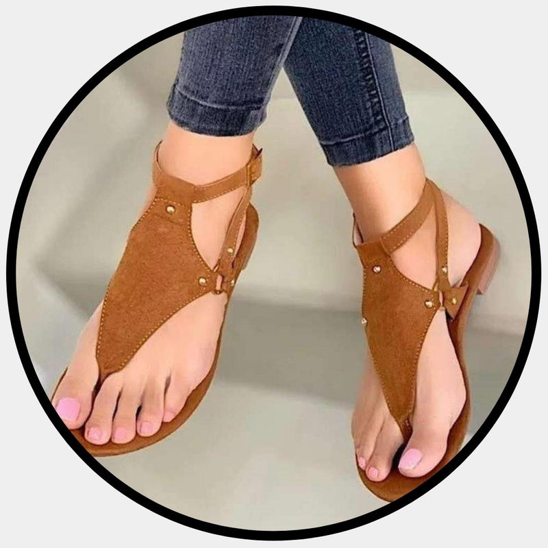Open Toe Leather Sandal