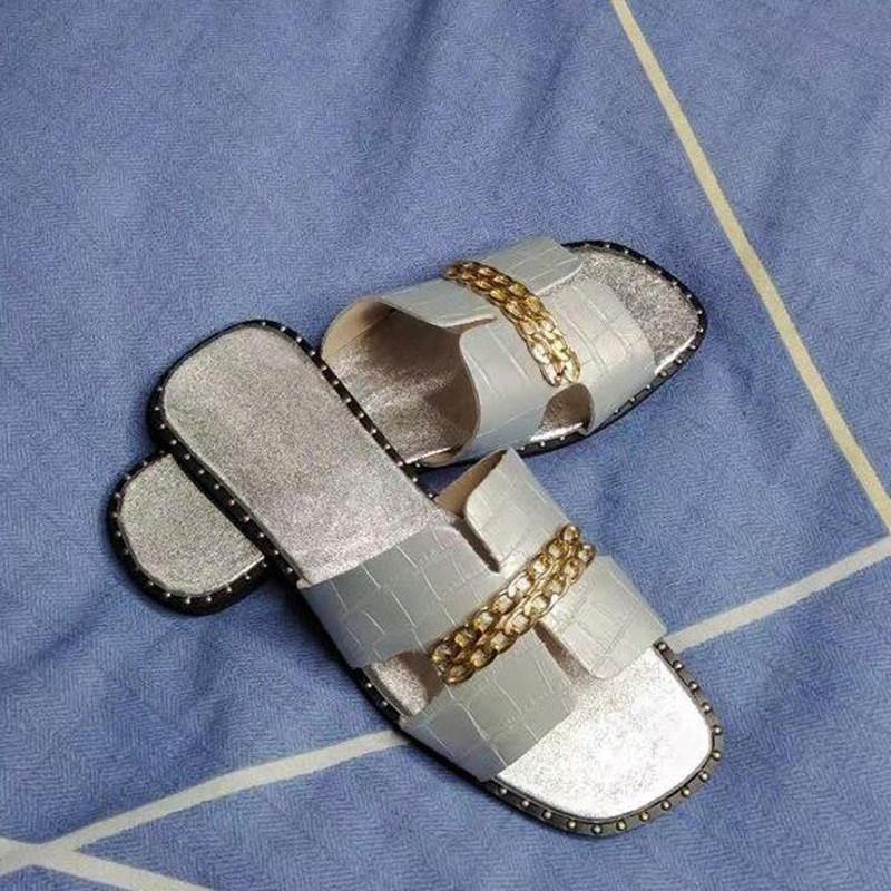 Strap Sandal with Gold Chain - solegr8