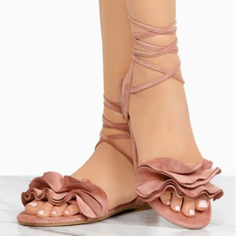 Flower Flat Sandals